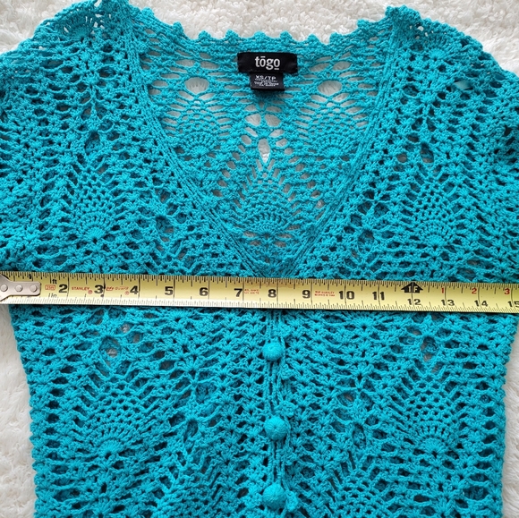 Crochet Open Sweater in size XS - Picture 4 of 9